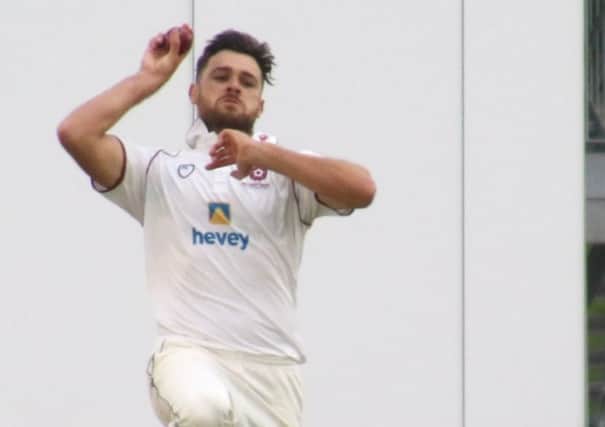 Nathan Buck took three wickets for Northants at New Road (picture: Peter Short)