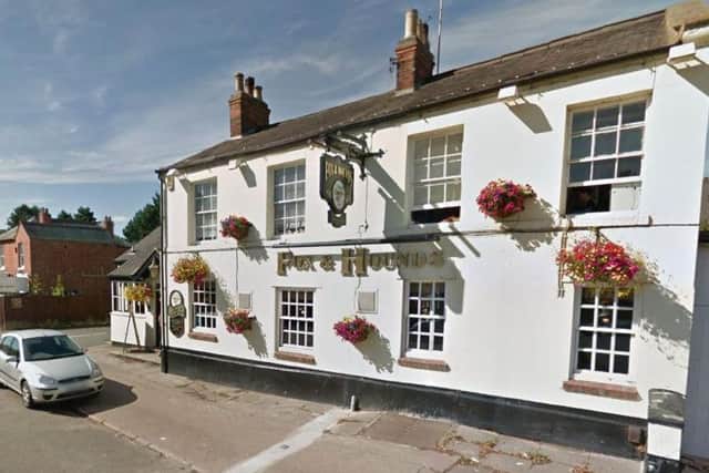 The Fox & Hounds was robbed on Sunday.
