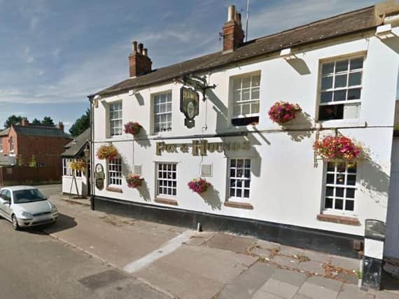 The Fox & Hounds was robbed on Sunday.
