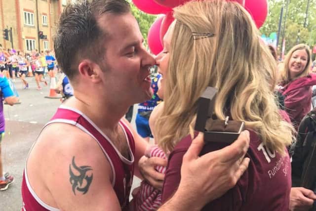 Romantic Rory surprised everyone when he dropped to one knee half-way around the London Marathon course and proposed to his girlfriend.