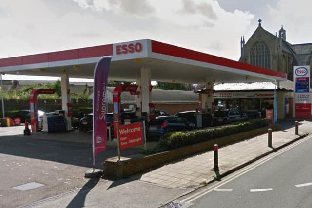 The incident took place near the Esso garage on Wellingborough Road.