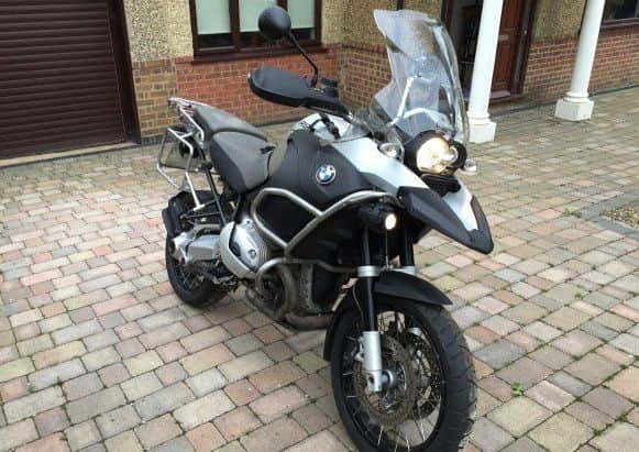 The stolen motorbike