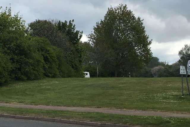 One of the four caravans on Whitehills