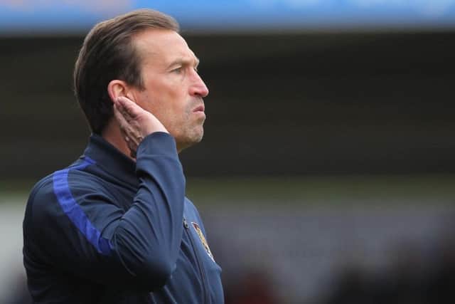 Justin Edinburgh has been Cobblers boss since the middle of January