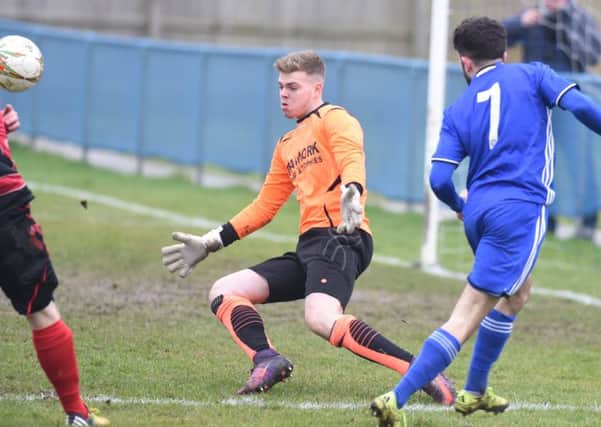 James Goff in action for Sileby Rangers
