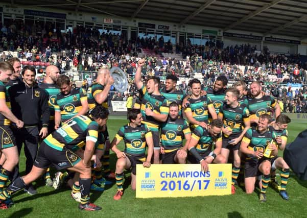 The Wanderers celebrated their A League win at Franklin's Gardens (pictures: Dave Ikin)