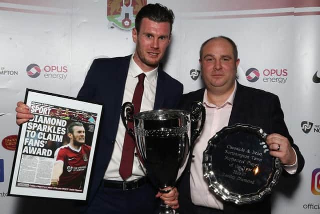 RELEASED - Cobblers player of the year Zander Diamond