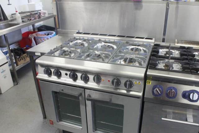 The new cooker at The Hope Centre