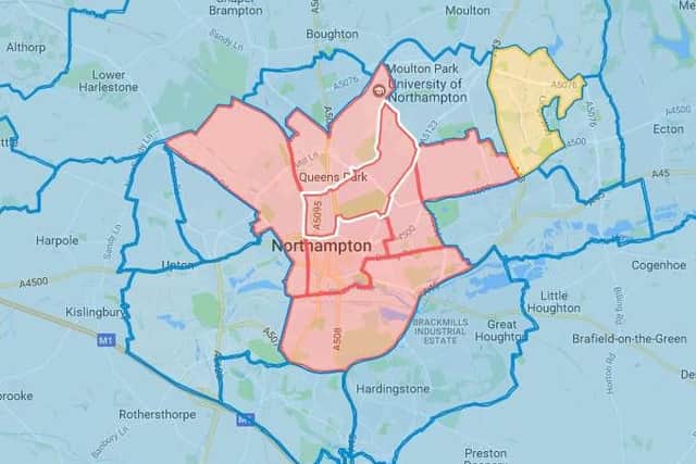 Final map for Northampton