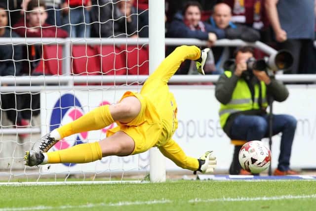 PENALTY WOES: Four of eight penalties were missed by the Cobblers this term