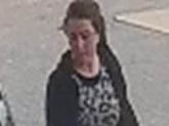 Police want to speak to this woman in relation to a fuel theft in Northampton.