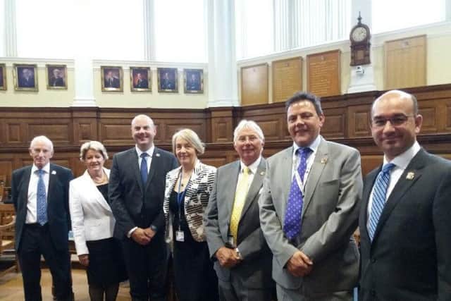 From left: Bill Parker, Sylvia Hughes, Matt Golby, Heather Smith, Robin Brown, Ian Morris, and Andre Gonzalez De Savage.