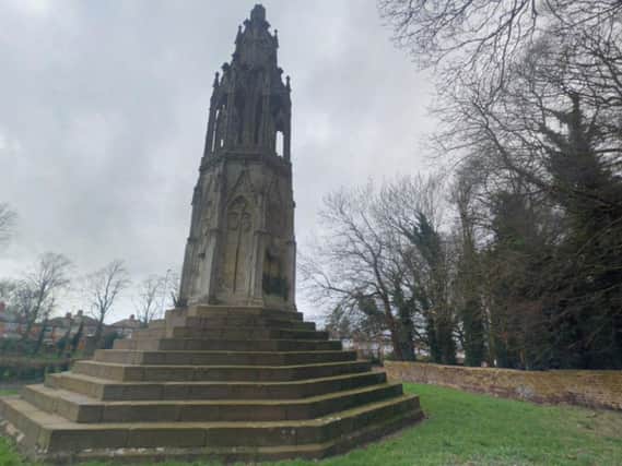 The Eleanor Cross is one of three remaining monuments in the country built in honour of Queen Eleanor of Castile.