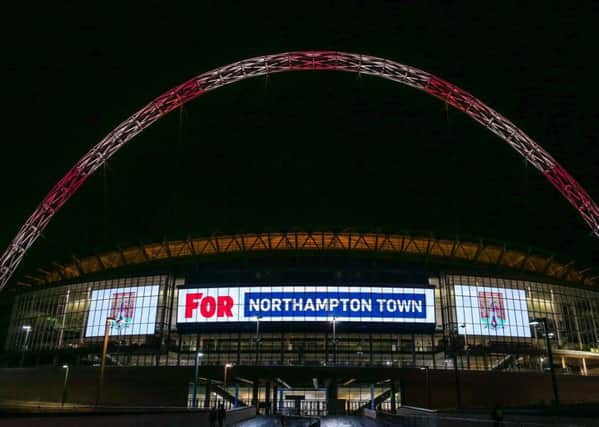 Wembley goes claret and white