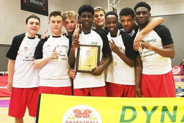 NATIONAL CHAMPIONS - Northampton School for Boys Under-16s basketball team