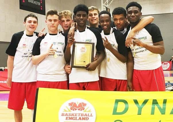 NATIONAL CHAMPIONS - Northampton School for Boys Under-16s basketball team