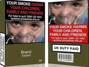 All tobacco products are now packaged in 'muddy green', which research says is 'the world's ugliest colour'.
