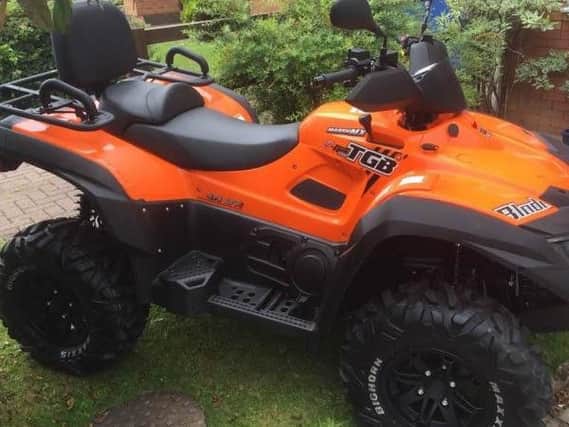The quad bike was stolen on May 17.