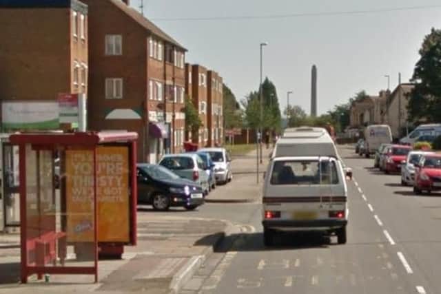 The incident took place at a bus stop in Limehurst Square, Duston.