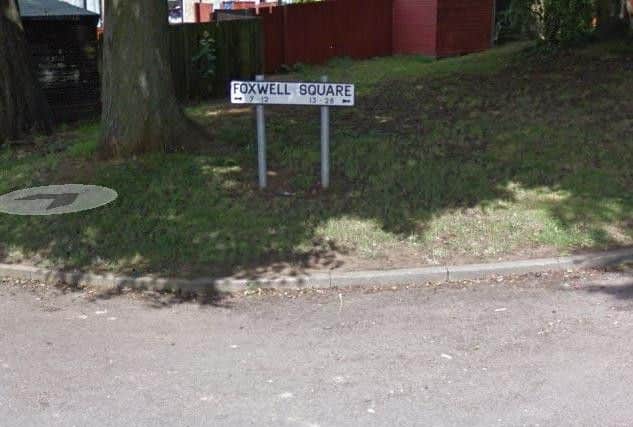 The incident happened at Foxwell Square