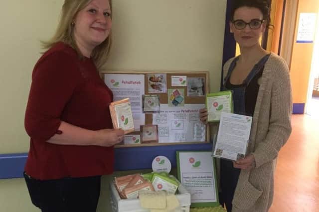 Gemma Flowers (left) and Polly Major (Right), founders of PetalPatch and fundraiser for Gosset Ward.