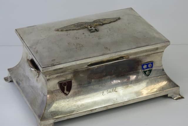 The cigar case was given to Goring as a birthday present and is expected to fetch more than 1,000 at auction.