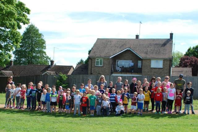 67 children turned out for the run, and everyone got a medal.