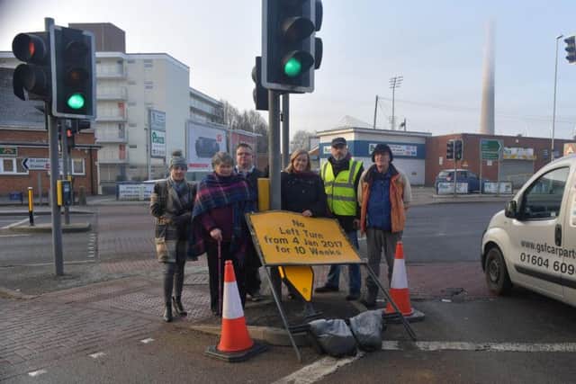 The works along Weedon Road are now in the final stages.