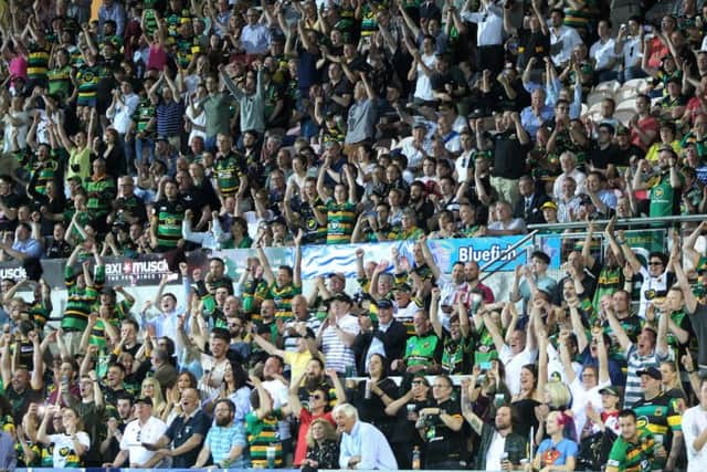The Saints supporters celebrated a superb win for their side on Friday night (pictures: Sharon Lucey)