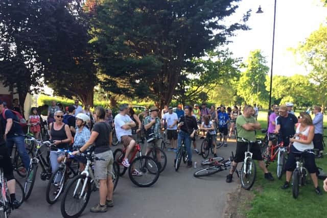 Over 80 cyclists attended the event.