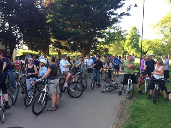 Over 80 cyclists attended the event.