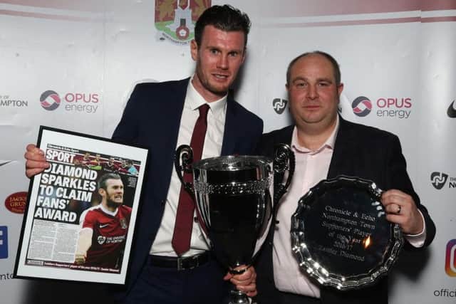 Zander Diamond was named Cobblers player of the year for season 2016/17
