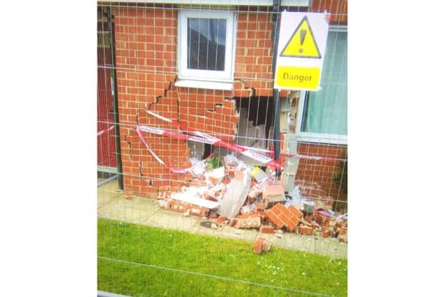 A surveyor deemed Mr Onungwa's house as safe to move back into.