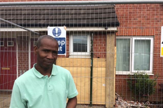 Edward Onungwa says he does not feel safe in the house after the crash.