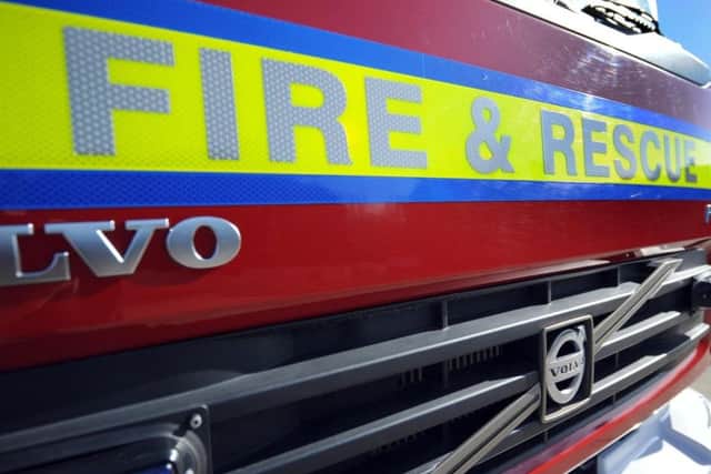 Fire crews are at the scene