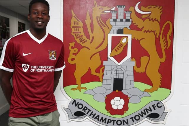 SETTLING IN - Leon Barnett  signed on at Sixfields on Wednesday (PIcture: Pete Norton)