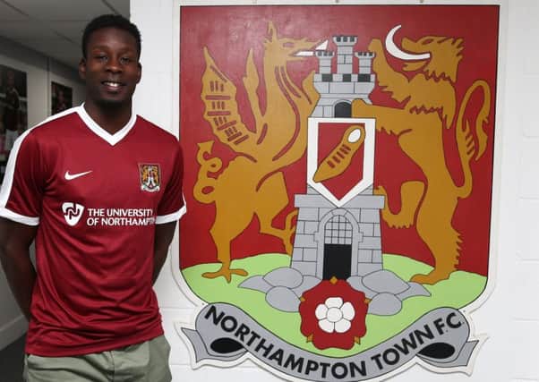 SETTLING IN - Leon Barnett  signed on at Sixfields on Wednesday (PIcture: Pete Norton)