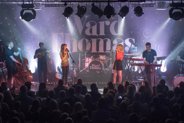 The duo were joined by a full band on stage. Picture: David Jackson