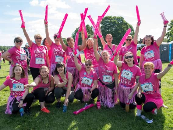 The Race For Life event was held at Abington Park.