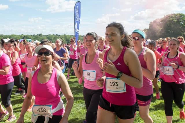 Competitors could walk, run or even dance their way through the course.