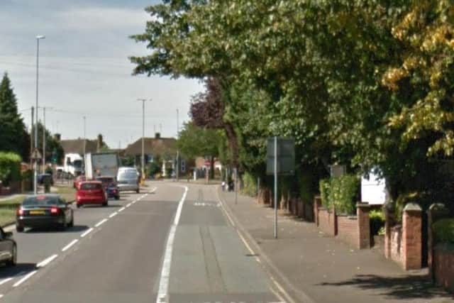 The girls were walking in opposite directions on Weedon Road when the man approached them.