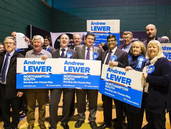 The Conservatives in Northamptonshire finished the night with celebrations.