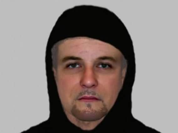 Police have released this image of a man who carried out a horrific attack on a 14-year-old girl in Northampton.