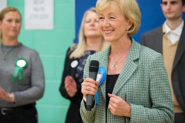 Andrea Leadsom has been moved to an un-salaried role as part of a cabinet reshuffle.