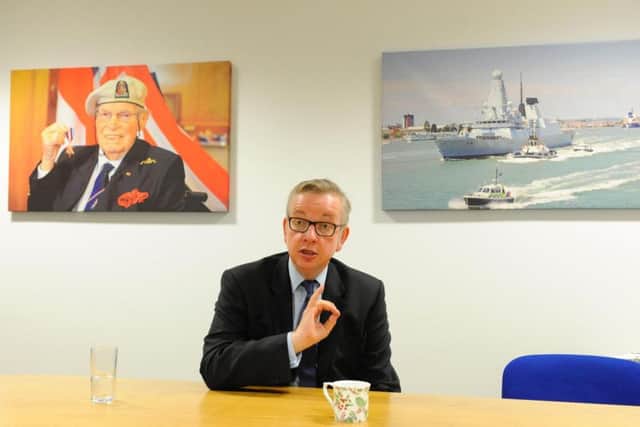 Michael Gove will take up Ms Leadsom's previous position as environment secretary.