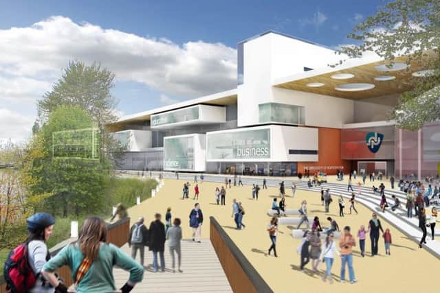 Artists' impressions of the Waterside campus.