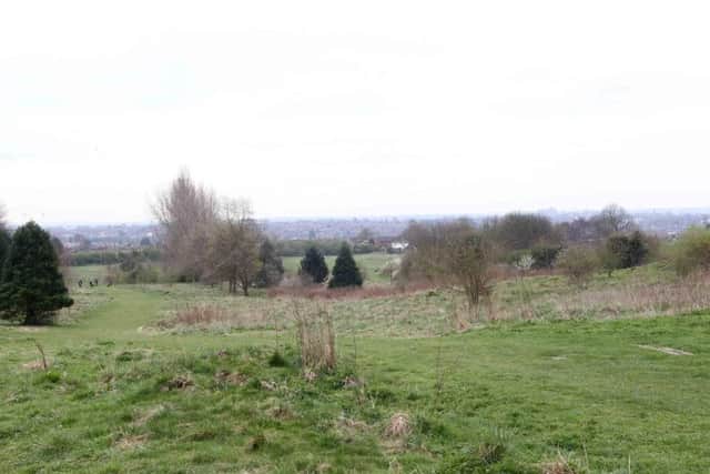 The incident happened in an alleyway leading to Bradlaugh Fields, above.