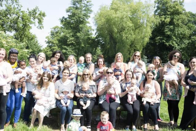 Pictured here: 15 midwives and four maternity support workers.