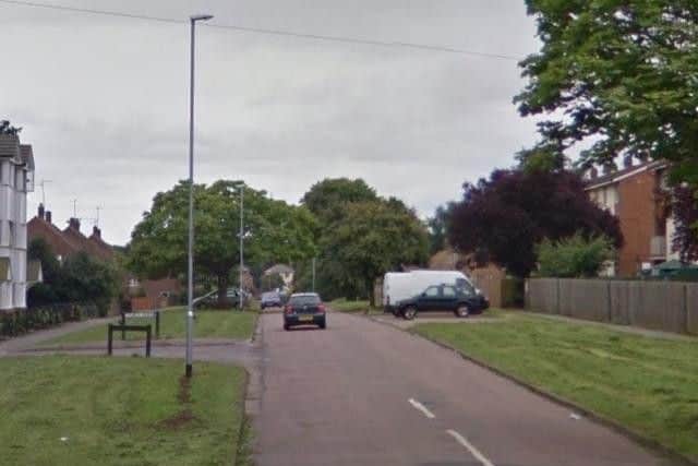 The flat was in the Judith Road area of Kettering. Editorial image only.