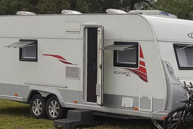 Nigel's rare, customised caravan
